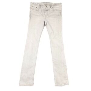 AllSaints Jeans Mens 34 Gray Tapered Distressed Denim Button Fly Pants‎